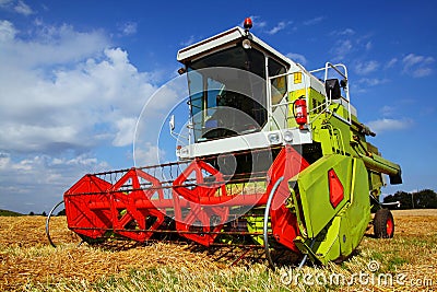 Combined harvester Stock Photo