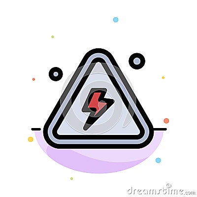 Combustible, Danger, Fire, Highly, Science Abstract Flat Color Icon Template Vector Illustration