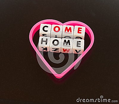 Come home sweetheart Stock Photo