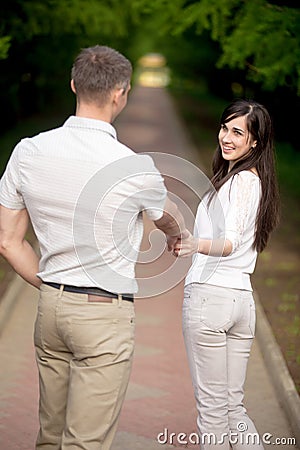 Come with me Stock Photo