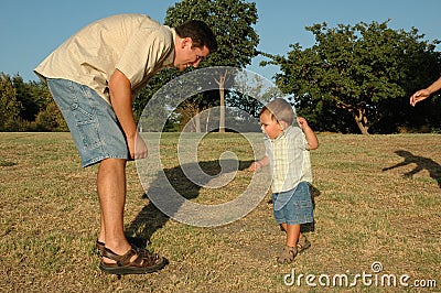 Come to daddy Stock Photo