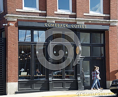 Coffee House, Comeback Coffee, Memphis, TN Editorial Stock Photo