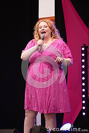 Amy Gledhill performing at the Latitude Festival 2023 Editorial Stock Photo