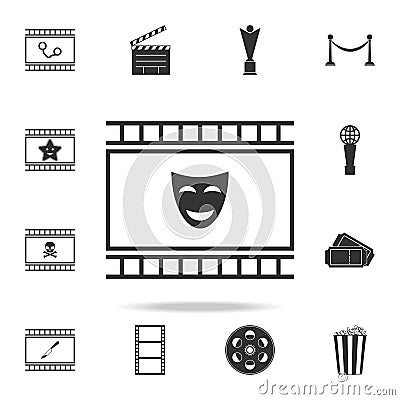 comedy icon. Set of cinema element icons. Premium quality graphic design. Signs and symbols collection icon for websites, web des Stock Photo