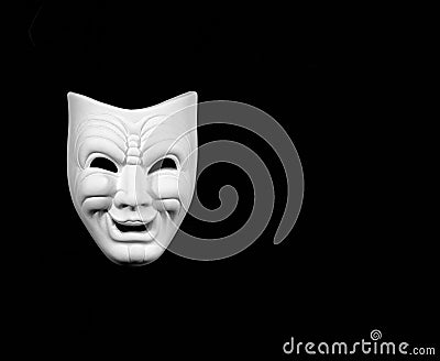 Comedy theatre mask Stock Photo