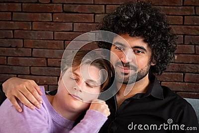 Comfort in Embrace Stock Photo