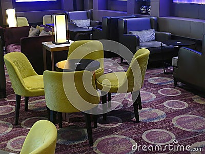 Comfortable armchairs on Alaska cruise Editorial Stock Photo