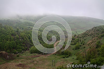 A comfortable day in the green foothills of northern Iran, Gilan Stock Photo