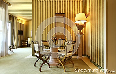 Comfortable dining room Stock Photo