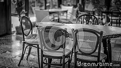 Comfortable Dining Table Set Photos Stock Photo