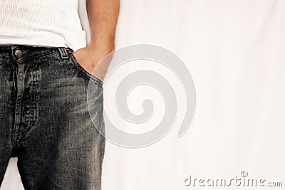 Comfortable Jeans Stock Photo