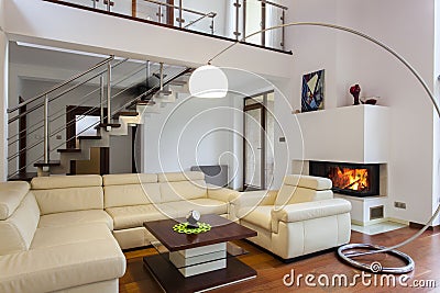 Comfortable living room Stock Photo