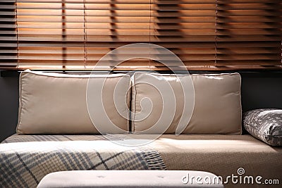 Comfortable place for relax near window Stock Photo