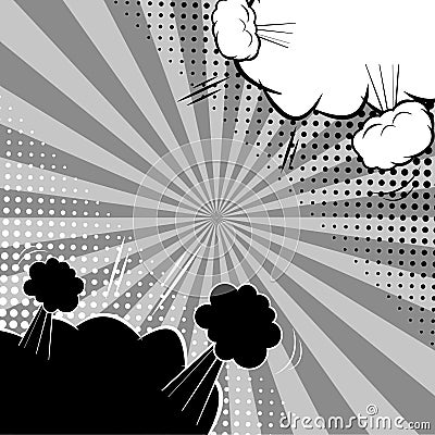 Comic abstract versus template Vector Illustration