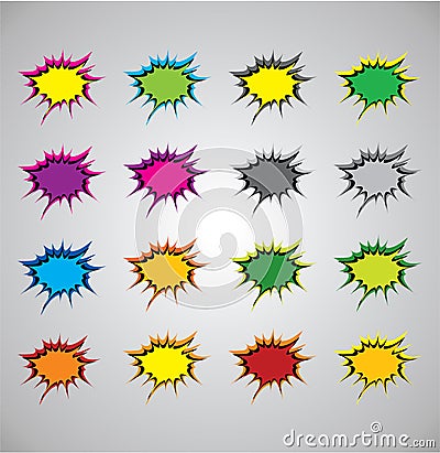 Comic book explosion buble Vector Illustration