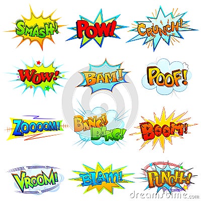 Comic Book Explosion Vector Illustration