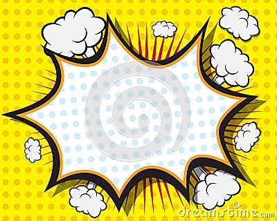 Comic Book Speech Bubble Vector Illustration