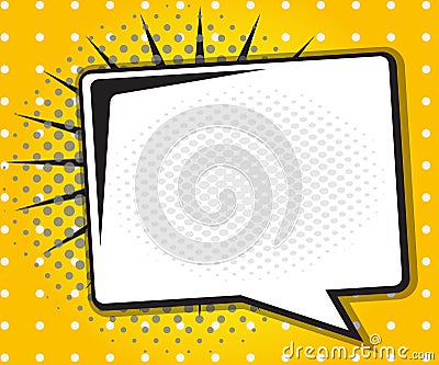 Comic Book Speech Bubble,Pop art Cartoon Vector Illustration