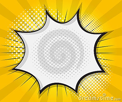 Comic Book Speech Bubble,Pop art Cartoon Vector Illustration