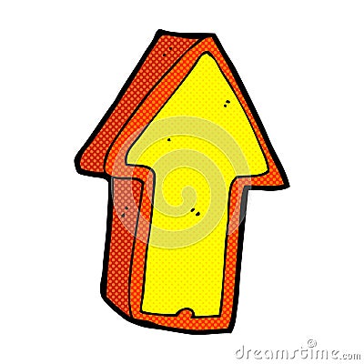 comic cartoon arrow symbol Stock Photo