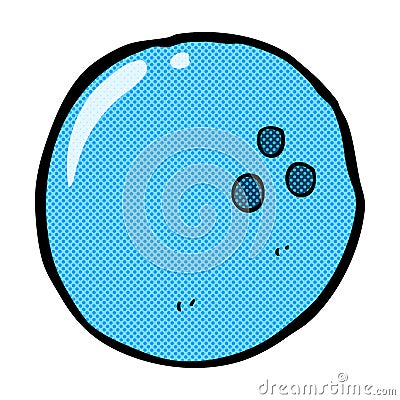 comic cartoon bowling ball Stock Photo