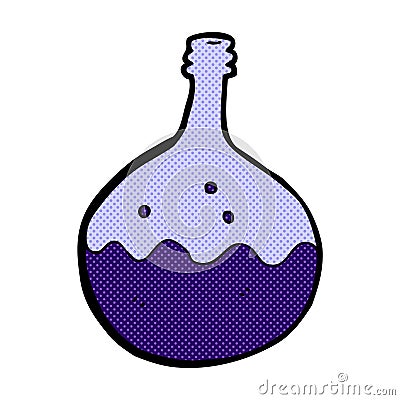 comic cartoon bubbling chemicals Stock Photo