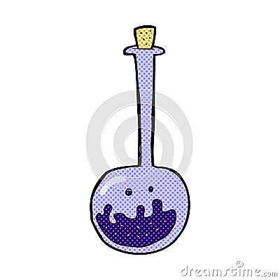 comic cartoon bubbling chemicals Stock Photo