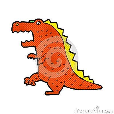 comic cartoon dinosaur Stock Photo