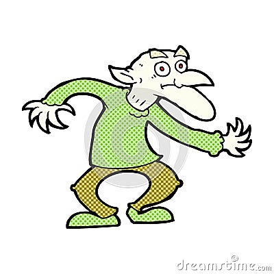 comic cartoon goblin Stock Photo