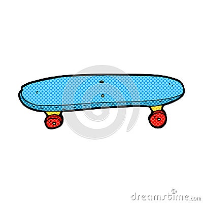 comic cartoon skateboard Stock Photo