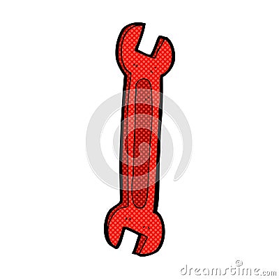 comic cartoon spanner Stock Photo