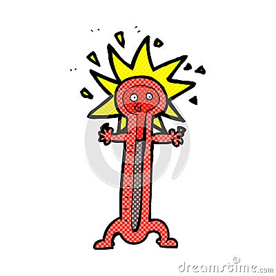 comic cartoon thermometer Stock Photo