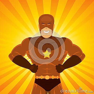 Comic Power Superhero Vector Illustration