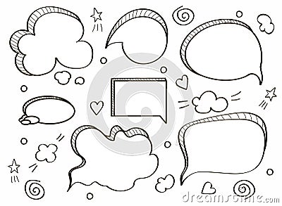 Comic speech bubbles Vector Illustration