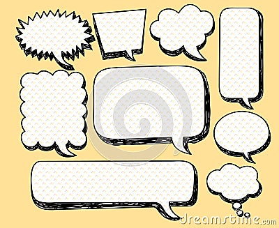 Comical bubble speech Vector Illustration