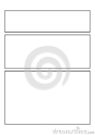 Comics blank layout template background Vector Illustration