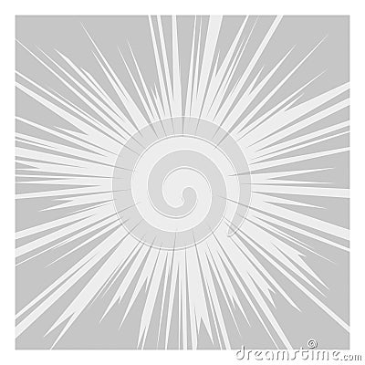 Comics Radial Speed Lines graphic effects. Vector Vector Illustration