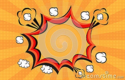 Comics rays background with halftones. Vector illustrations illustration eps Vector Illustration