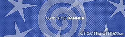 Comics Rays Pop Art Banner Vector Illustration