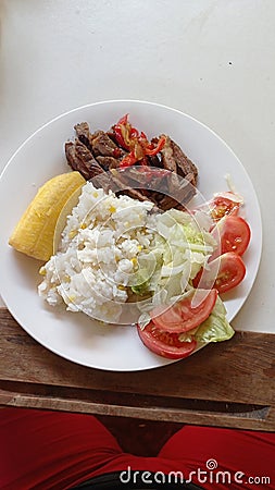 Comida hogar domestica tradicional saludable Stock Photo