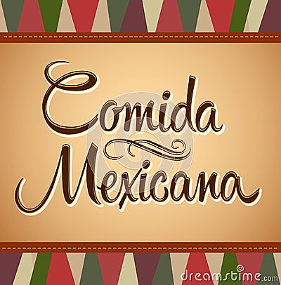 Comida Mexicana Vector Illustration