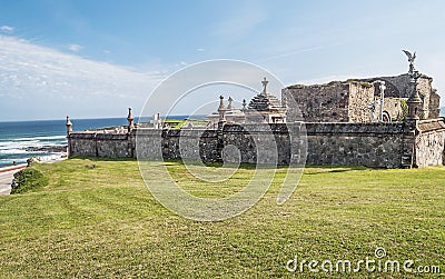 Comillas Cemetery Stock Photo