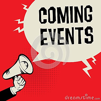 Coming Events business concept Vector Illustration