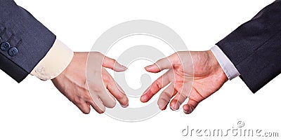 coming handshake Stock Photo