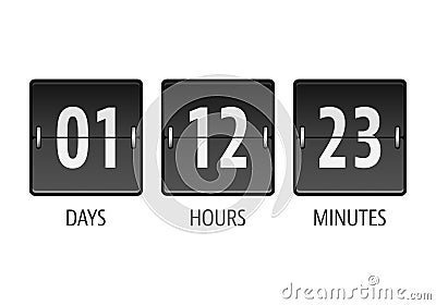 Coming soon countdown timer Vector Illustration