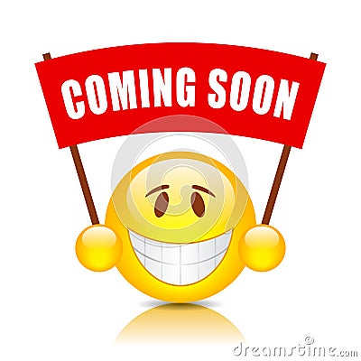 Coming soon placard Vector Illustration