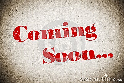 Coming Soon Stock Photo