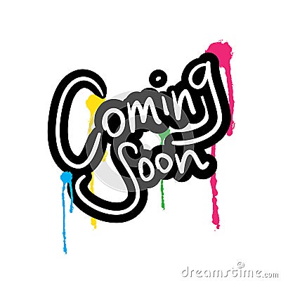 Coming Soon Vector Illustration