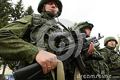 Command post exercises Airborne Division in Russia Editorial Stock Photo