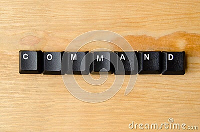 Command word Stock Photo